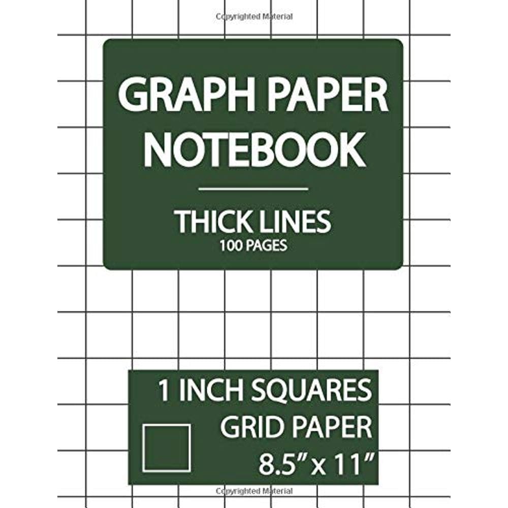 Caderno de papel milimetrado Genérica 1cm, quadrados, 100 páginas