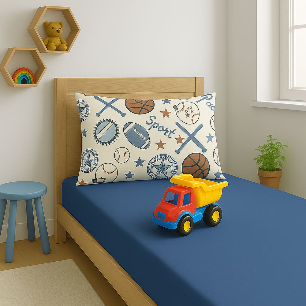 Jogo De Cama Malha 100% Algodão Solteiro Soft - Sports