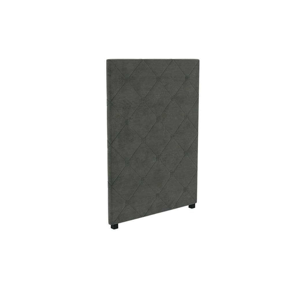Cabeceira Cama Box Estofada Solteiro CAB012 - Suede Grafite - Kappesberg