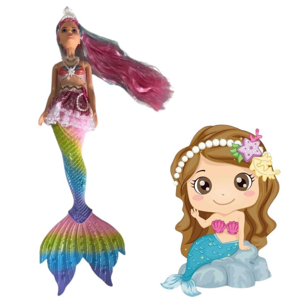 Querida Boneca Sereia Que Brilha Criança Presente