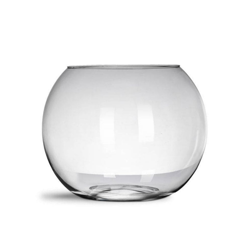 Aquário Vaso De Vidro Redondo 6 Litros Decoração Peixes