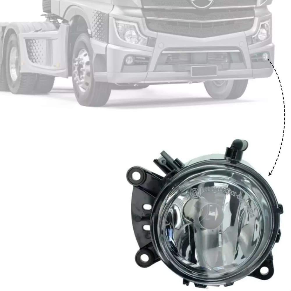 Farol Novo Actros Auxiliar Milha Neblina Caminhao Mb 2020 Le