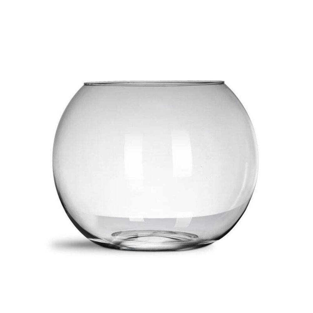 Aquário Vaso De Vidro Redondo 6 Litros Decoração Peixes