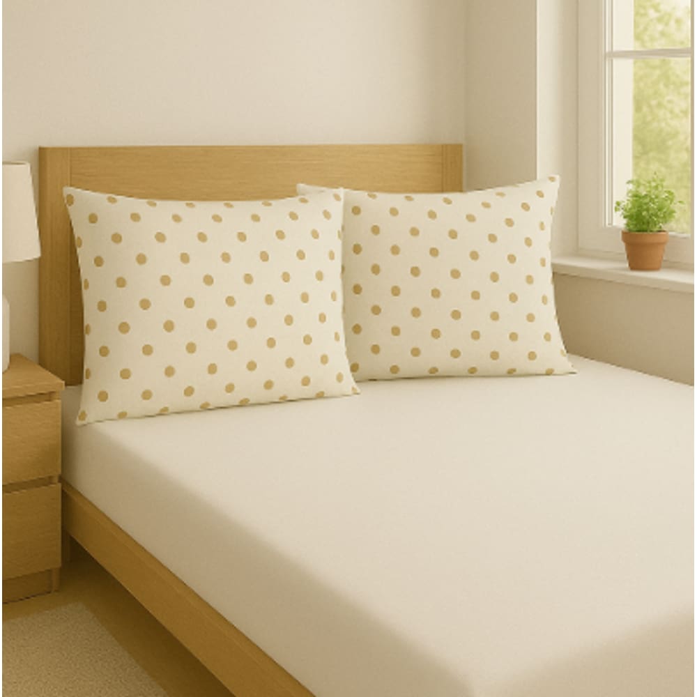 Jogo de Cama Malha 100% Algodão Lençol Fronhas Casal Soft - Nature Caqui