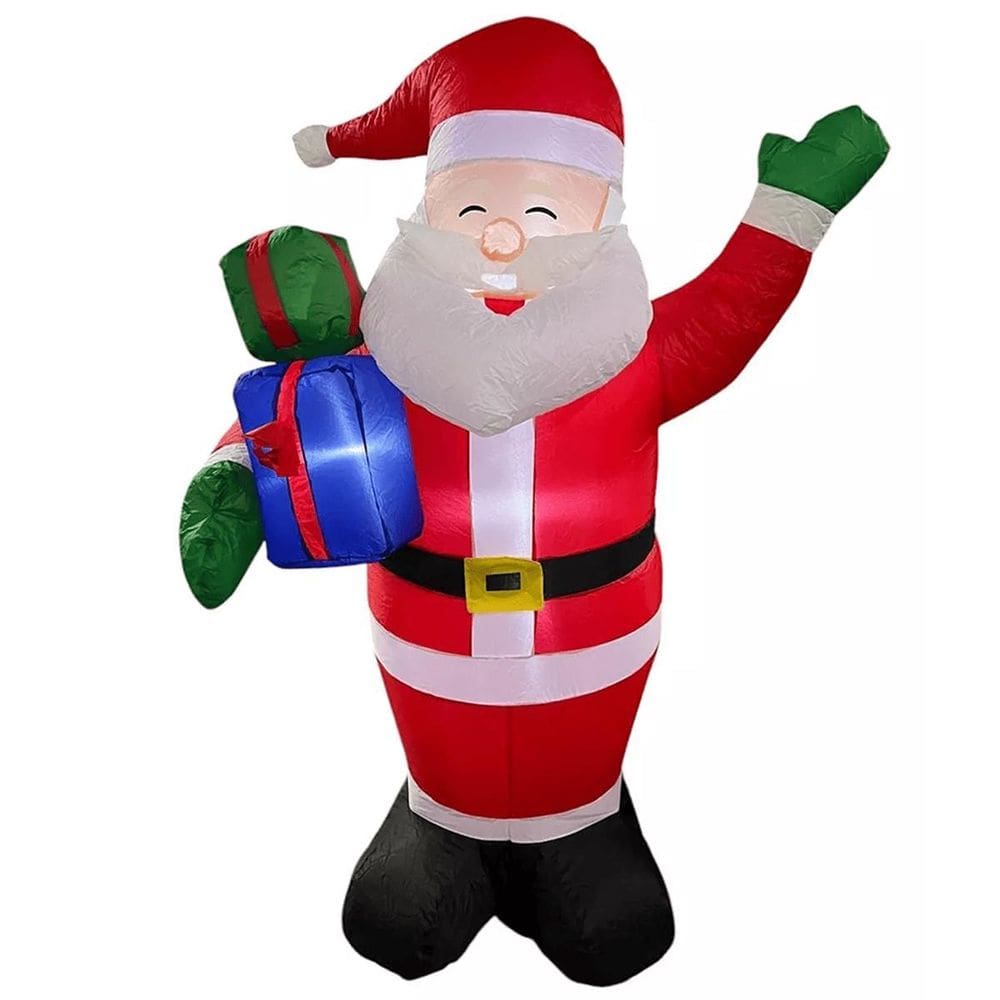 Papai Noel Natalino Inflavel Natal 1 Metro 80 Cm Grande Casa