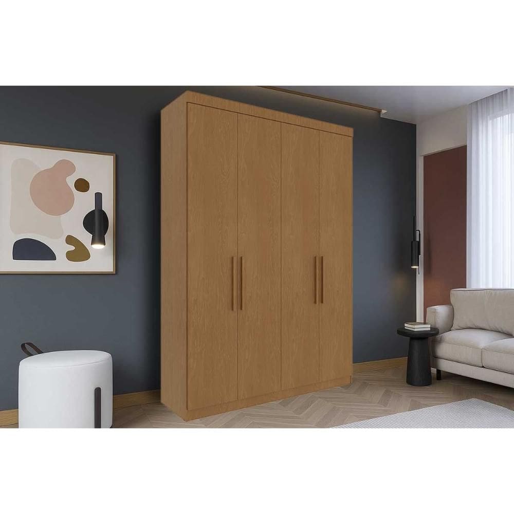 Guarda Roupa Solteiro 4 Portas e 2 Gavetas PH 1714 Carvalho Vermontt - Herval