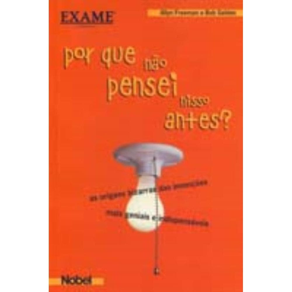 Porque Nao Pensei Nisso Antes