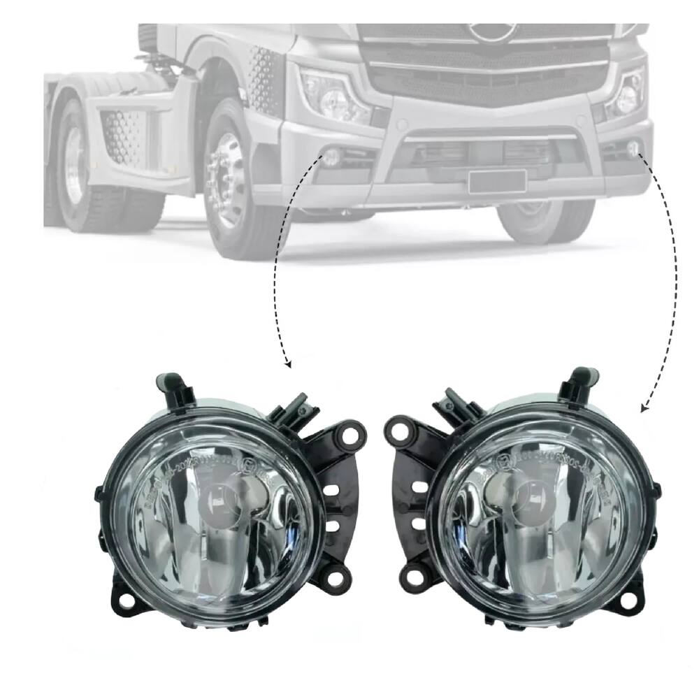 Par Farol Novo Actros Aux. Milha Neblina Caminhao Mb 2020