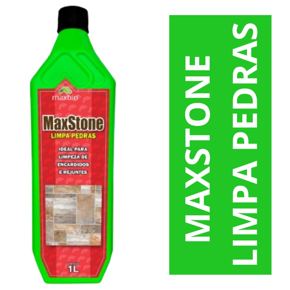 Maxstone Limpa Pedras Alta Performance Profissional 1L Concentrado Baixo Odor Maxbio