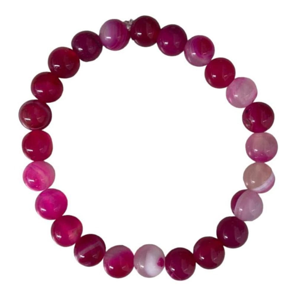 Pulseira Pedras Naturais Amuleto - Escolha A Cor Da Pedra