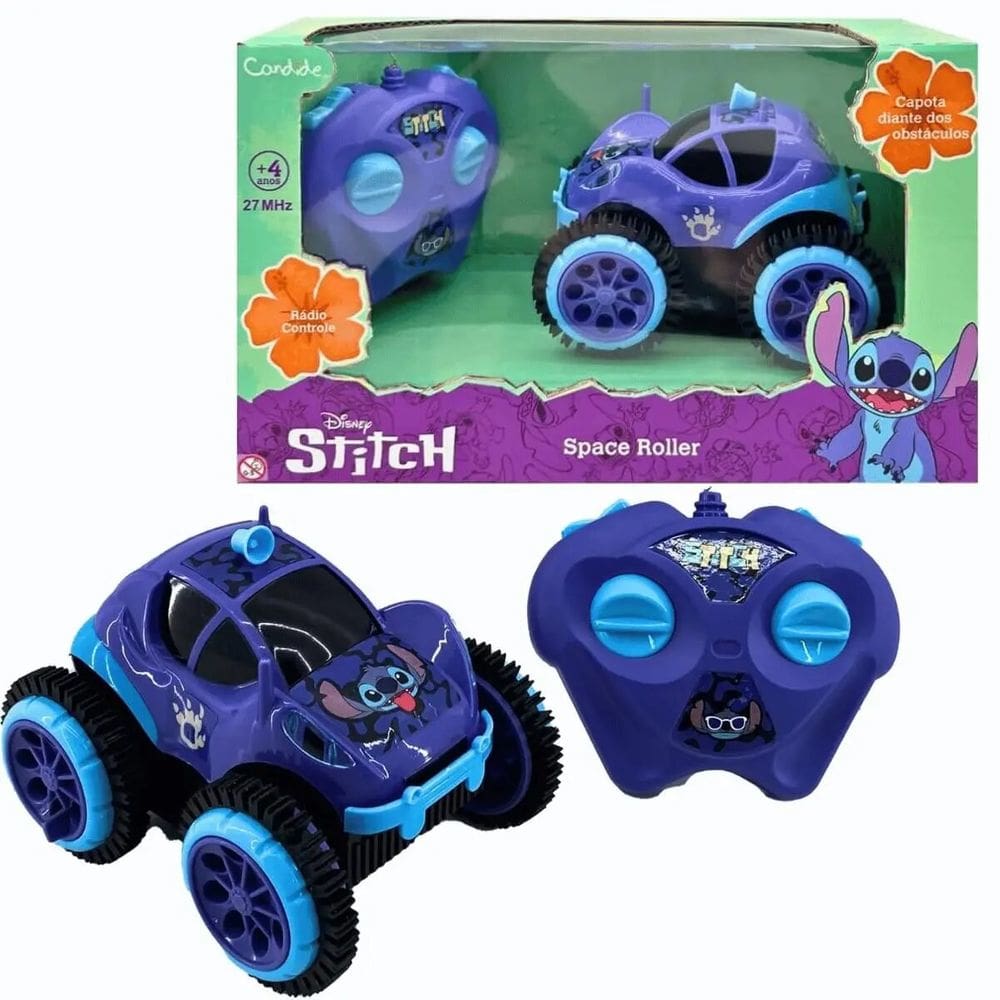 Veiculo De Radio Controle Super Giro Stitch