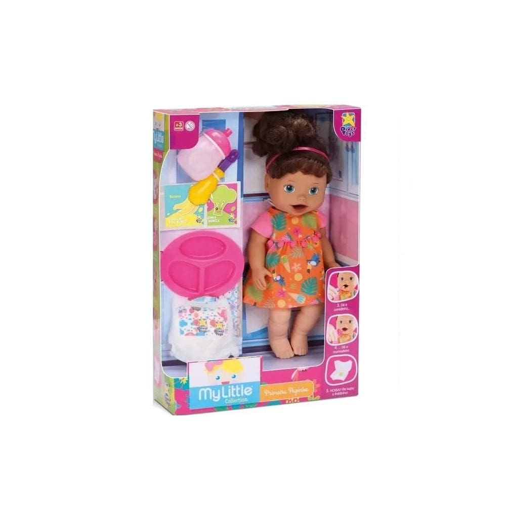 Boneca My Little Collection Primeira Papinha