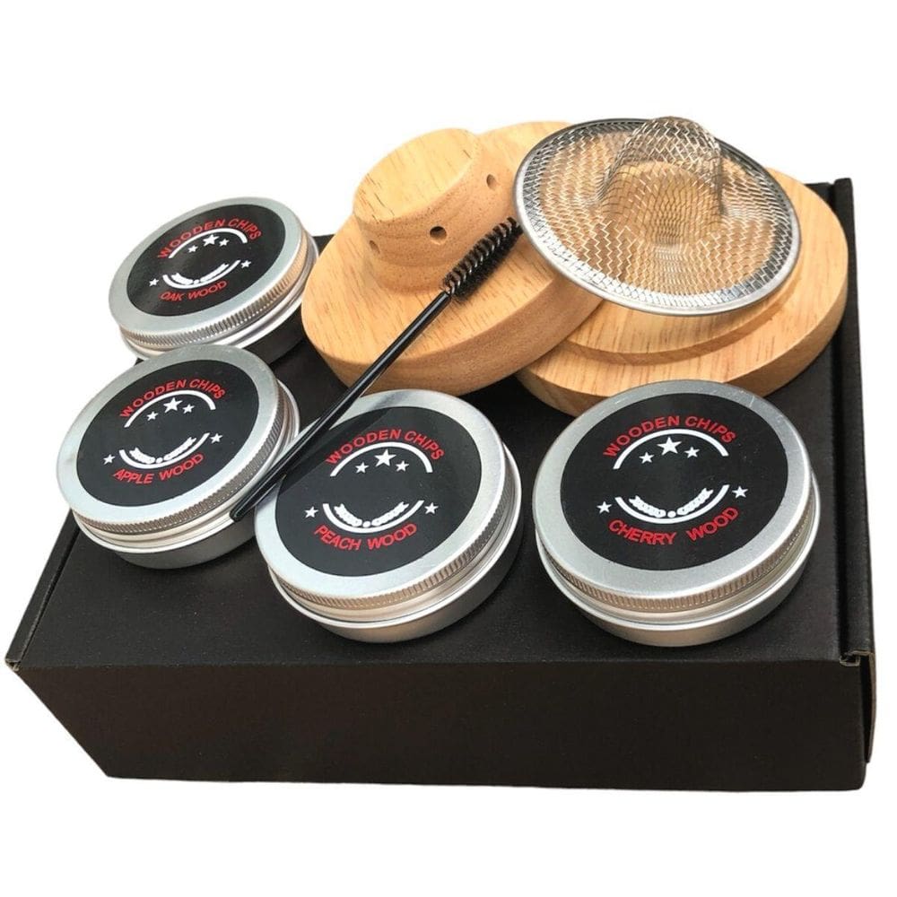 Defumador Profissional Coquetel Drink Lascas Madeira Lenha