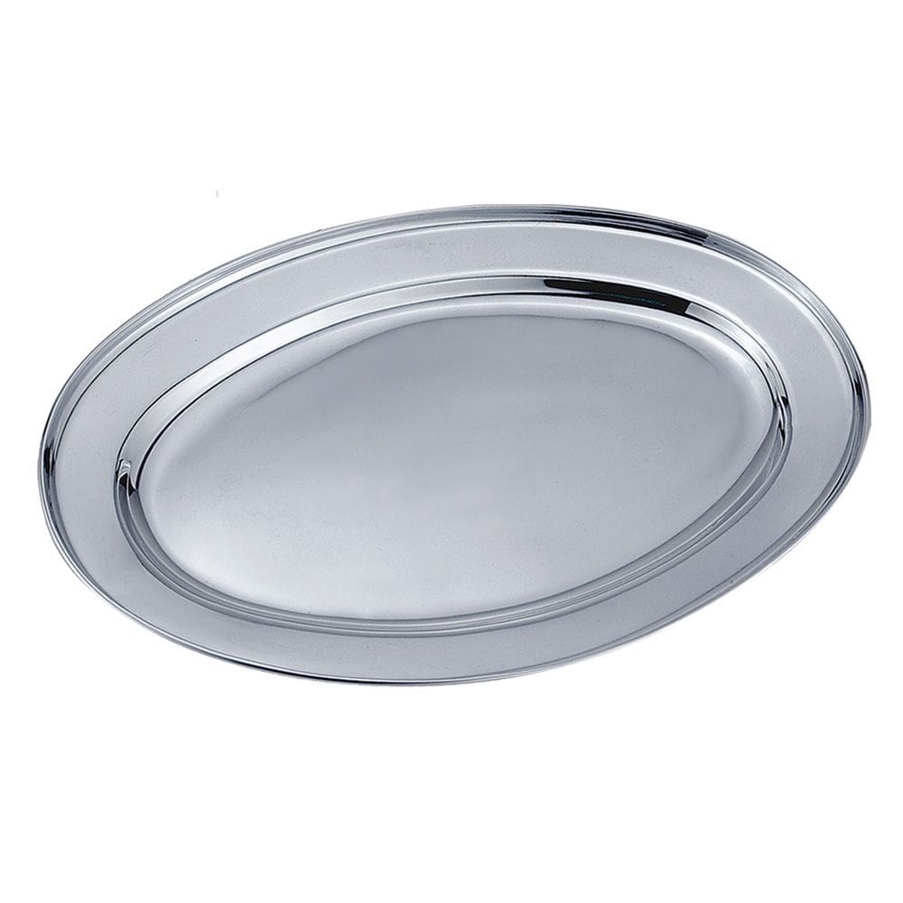 Travessa Oval de Inox 35 cm Class Home