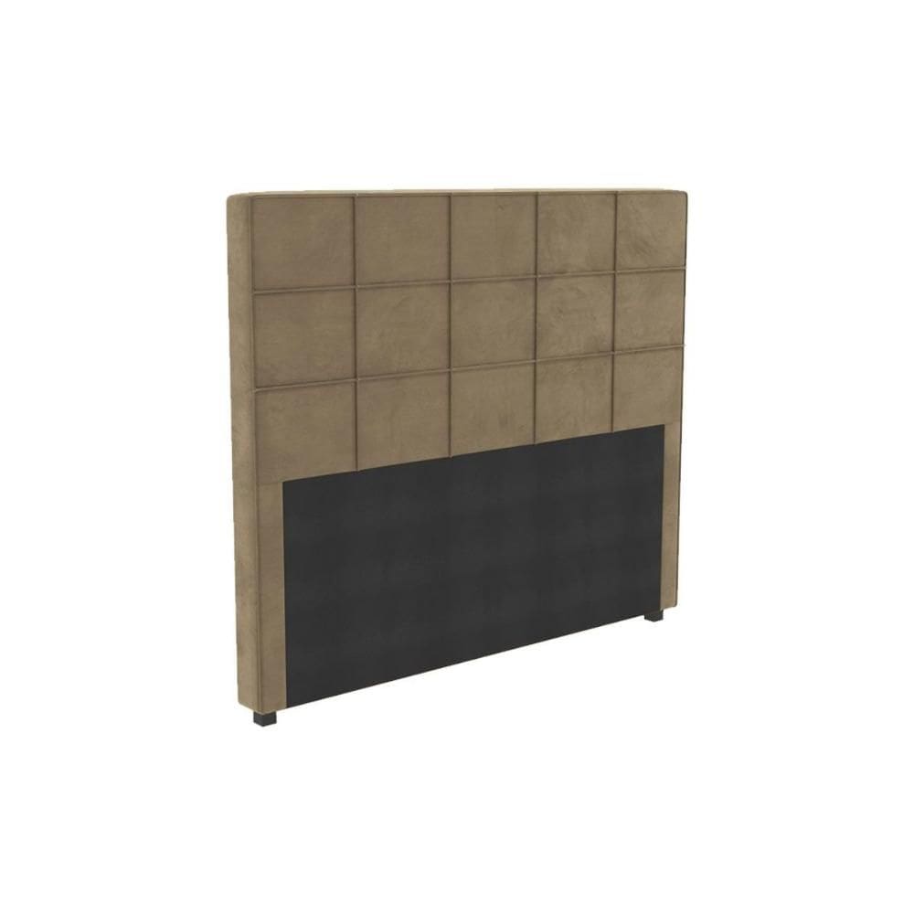 Cabeceira Cama Box Estofada Casal CAB009 Suede Bege - Kappesberg