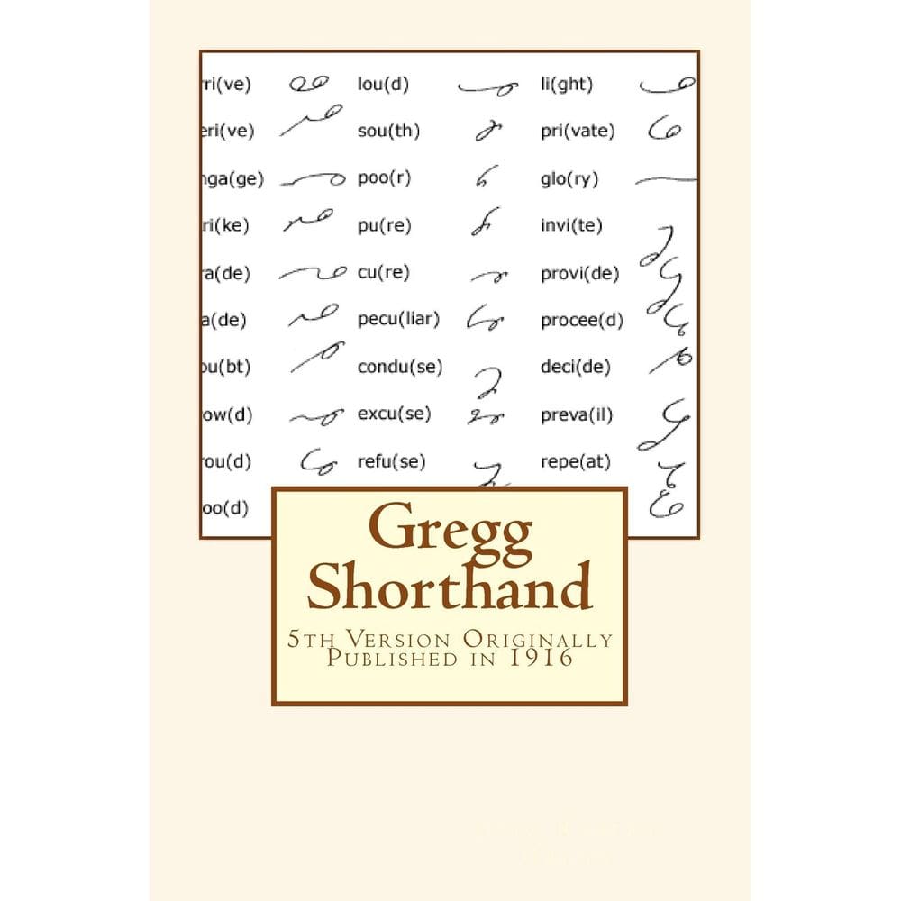 Livro abreviado Gregg Shorthand