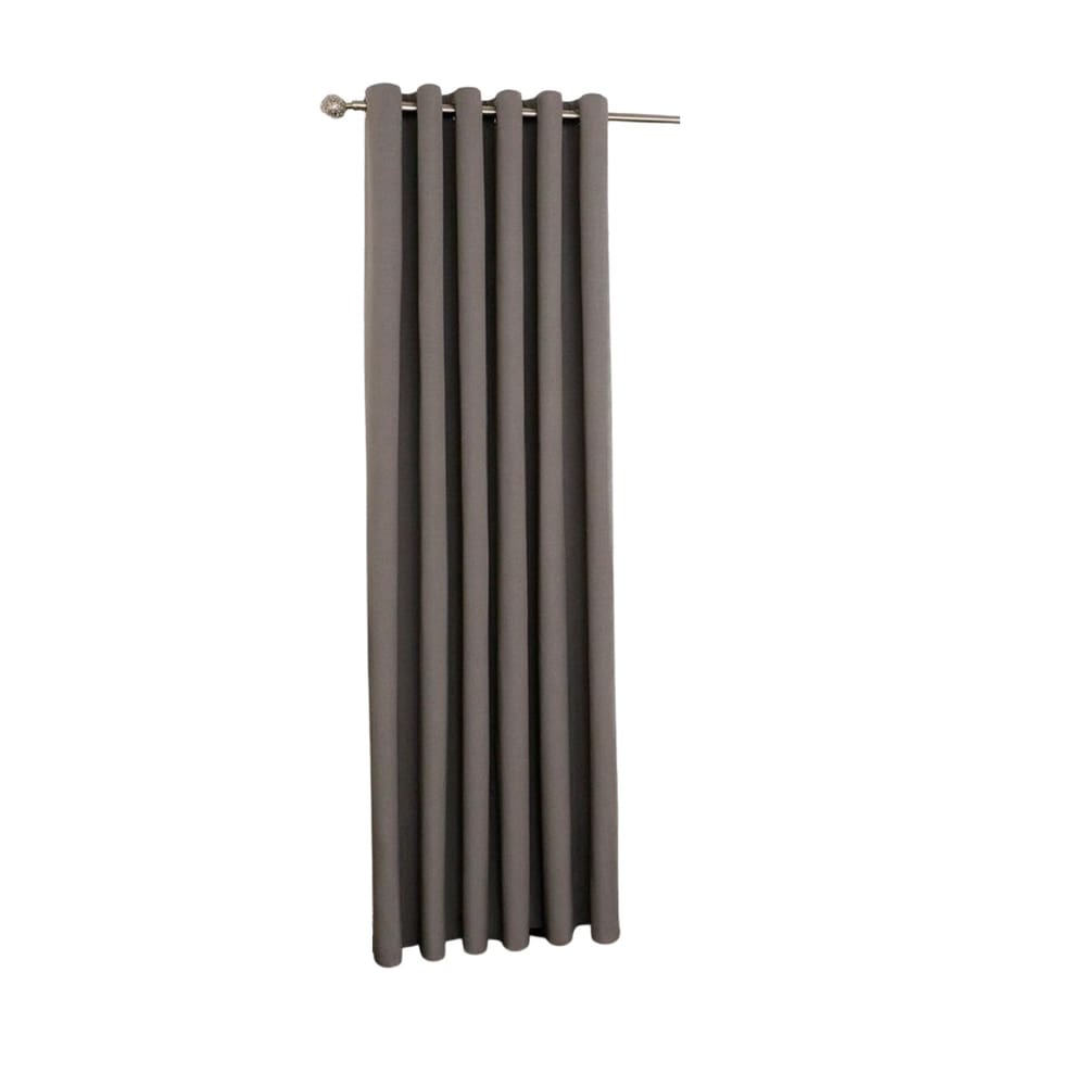 Cortina Cinza-Escuro Cromada Oxford Uma Folha 150X230