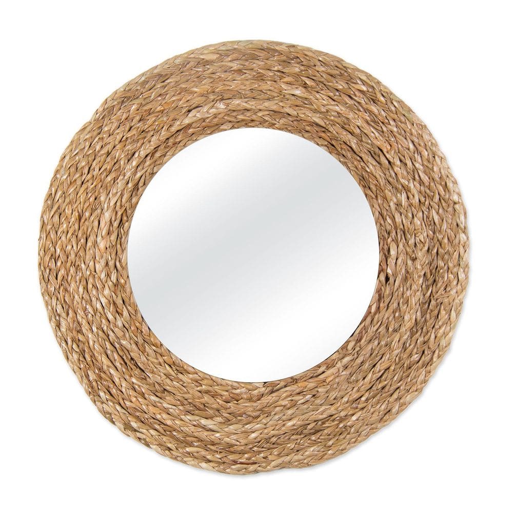 Espelho Decorativo Corda Taipa 50 Cm Redondo