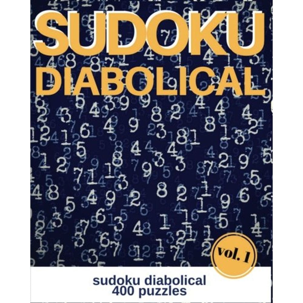 Livro SUDOKU DIABOLICAL Volume 1:400 Quebra-cabeças de Sudoku diabólico