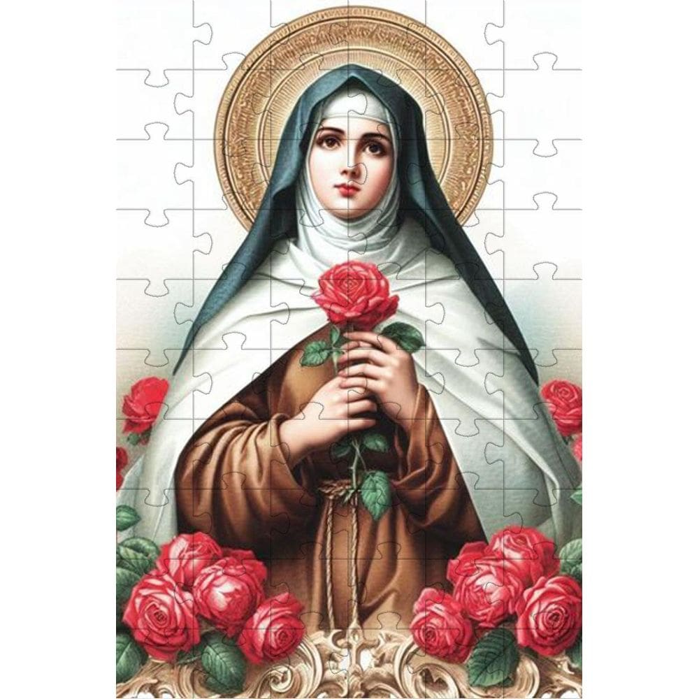 Quebra-Cabeça Religioso Cognitivo Santa Terezinha 35 Peças
