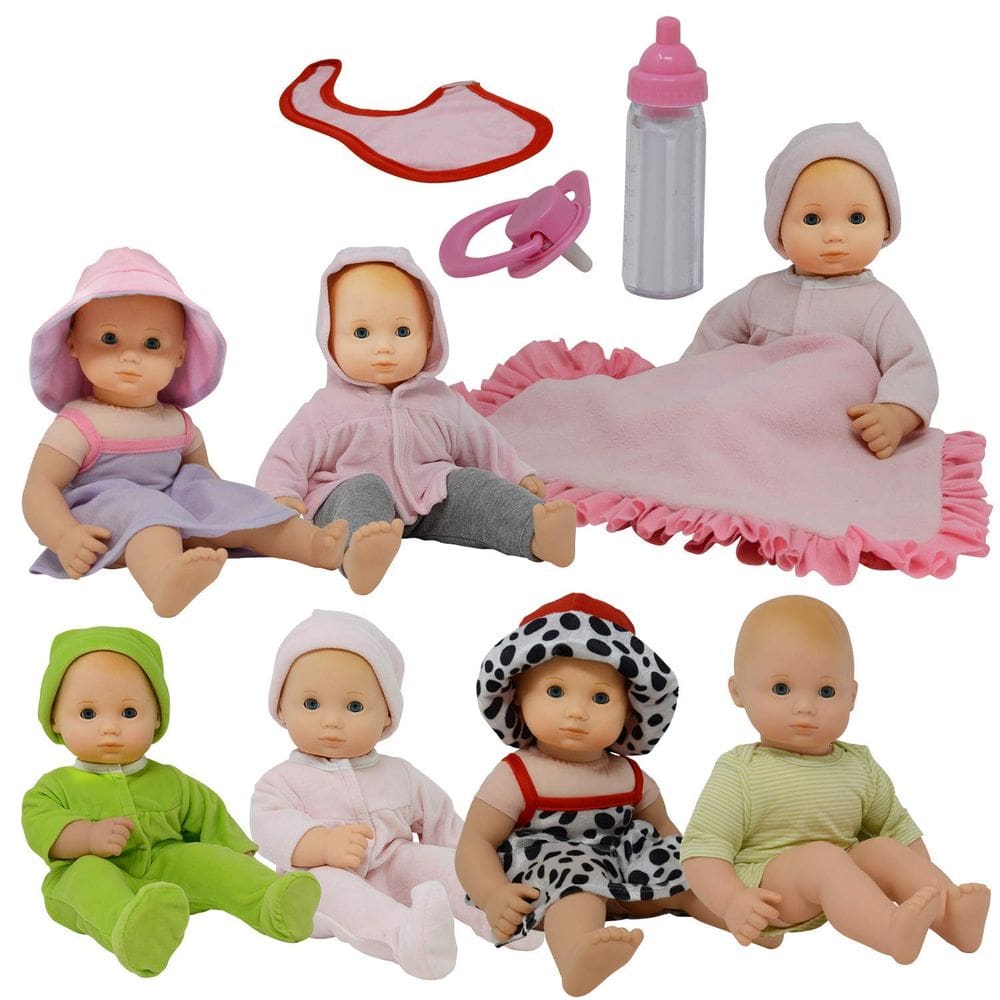 Conjunto de roupas de boneca para bonecas recém-nascidas com acessórios