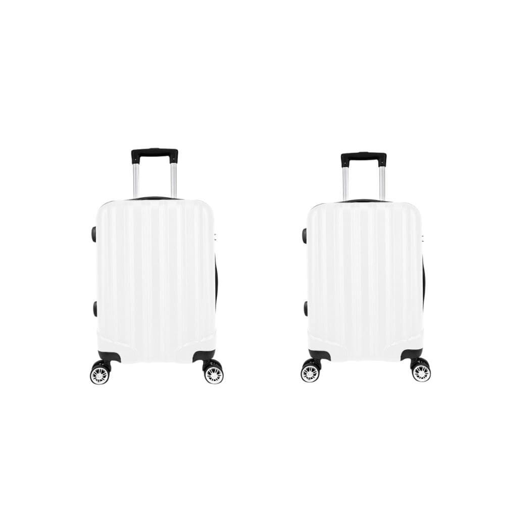 Kit Mala de Viagem abs 2 peças Adventure e Action Fortt Branca - MAB01-BR