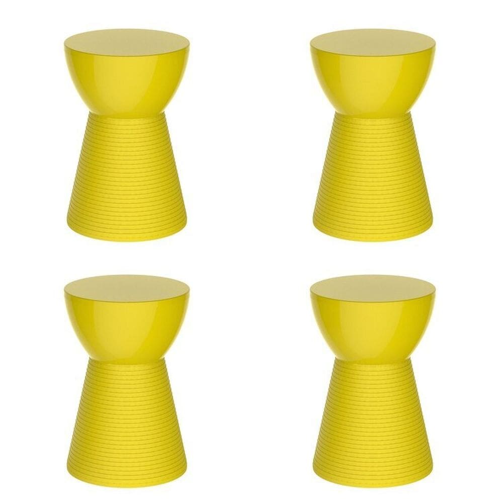 Conjunto com 6 Banquetas Sili Limão Siciliano