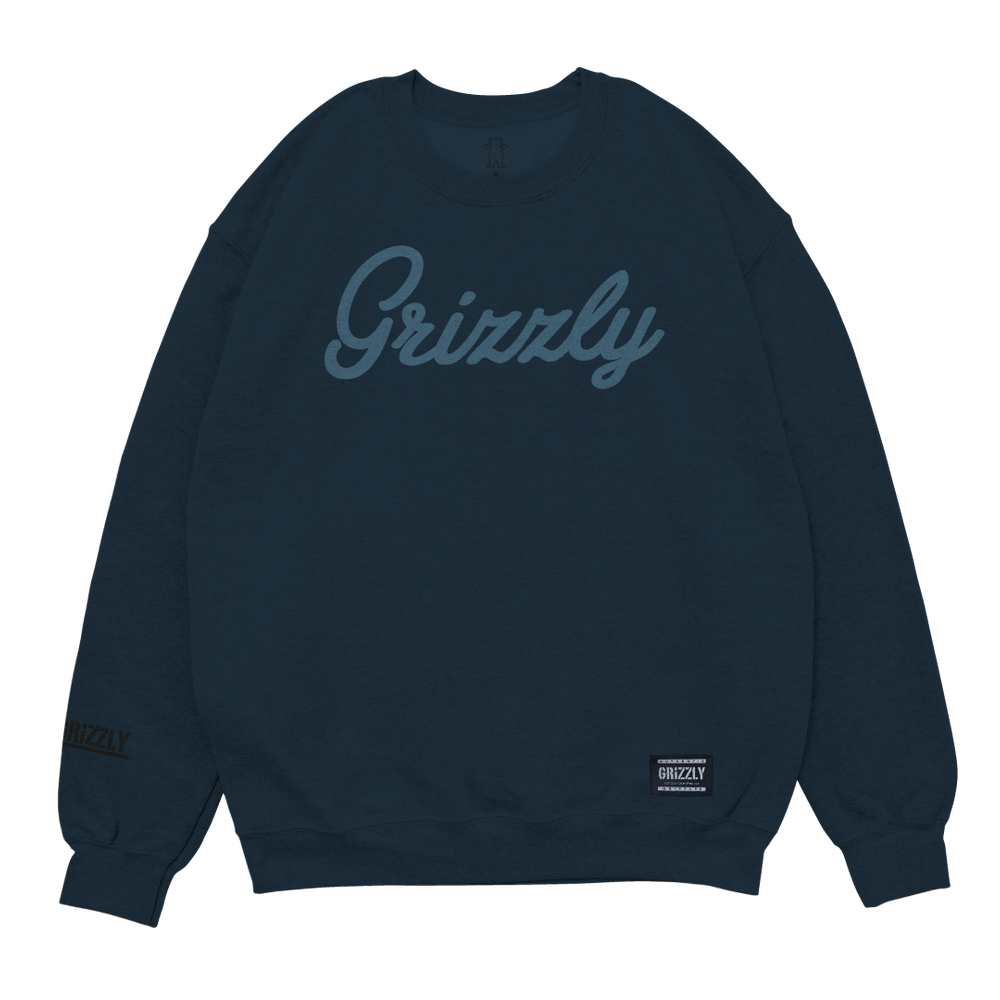 Moletom Grizzly Script Logo Crew Neck