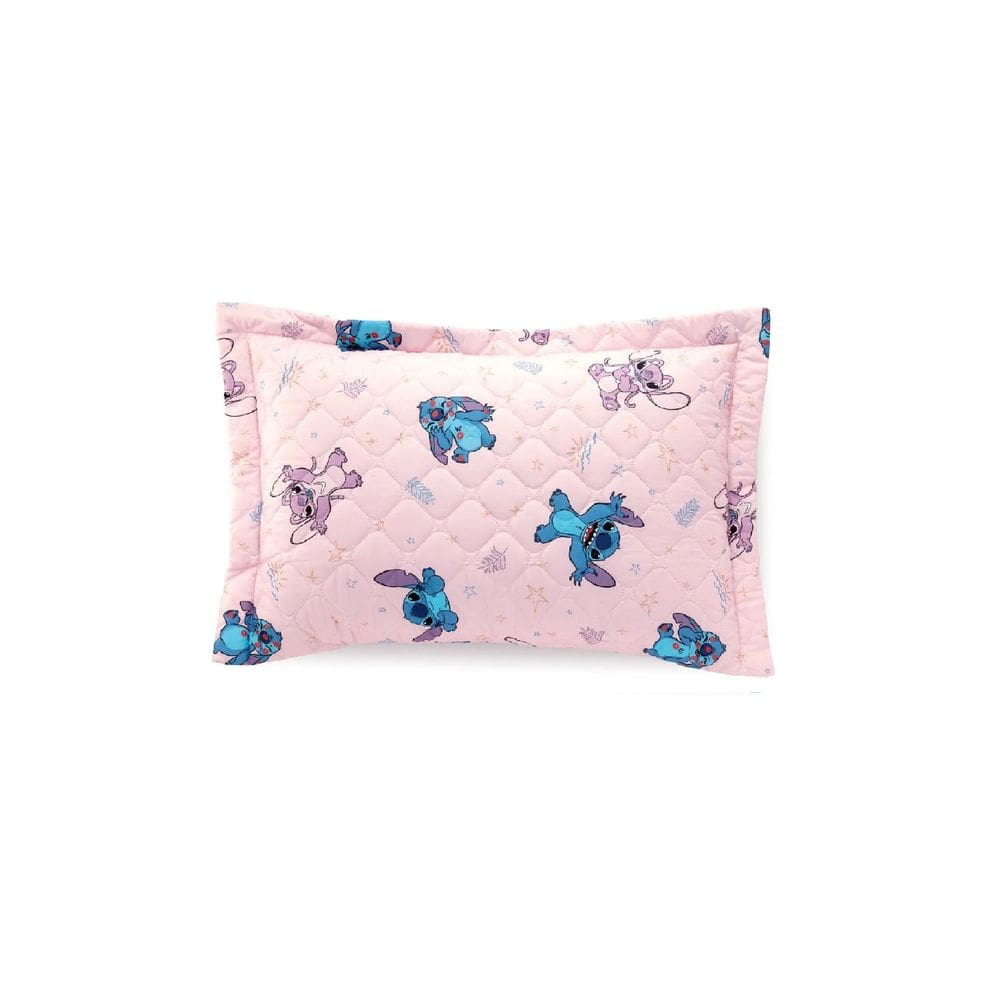 Porta Travesseiro Com Abas Stitch Love 55x80cm - Stitch Love