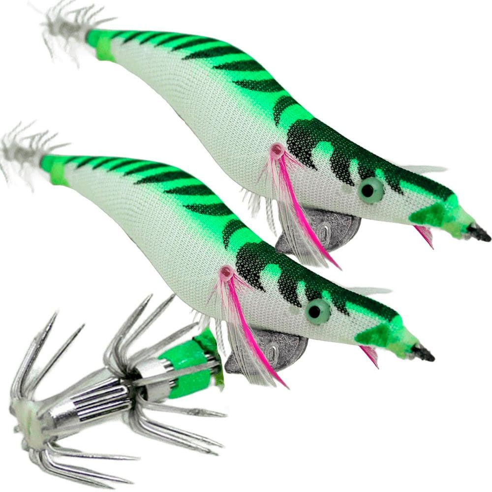 Kit 10 Anzóis Isca De Pesca Artificial Verde Zangarilho 12cm
