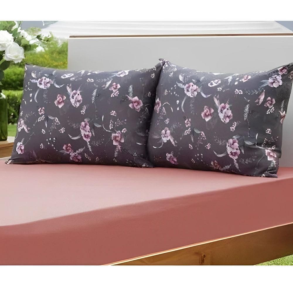 Jogo de Cama Casal 3 Peças Charming Rose - Portallar