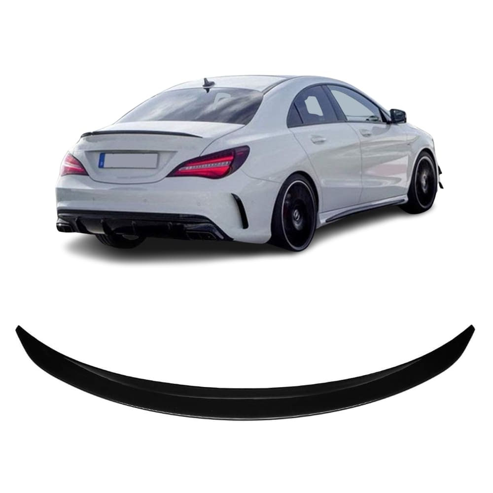 Spoiler Traseiro Mercedes Black Piano CLA220 CLA35 CLA45 AMG