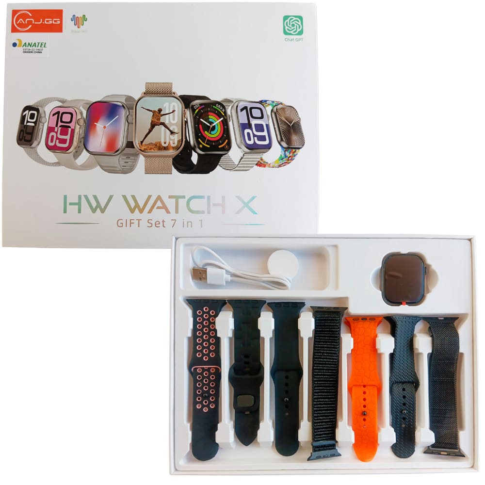 Smartwatch Hw Watch X 46mm Chat Gpt Chamadas NFC 7 Pulserias