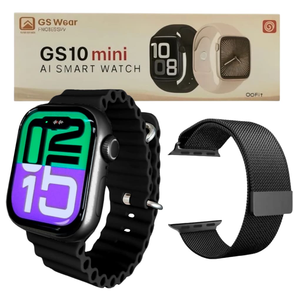 Relógio Smartwatch Gs10 Mini 41mm Series 10 Amoled 2 Pulseiras