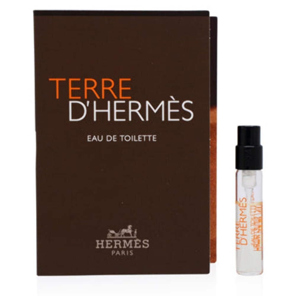 Frasco de spray de 2 ml de perfume Hermes Terre D`Hermes EDT para homens