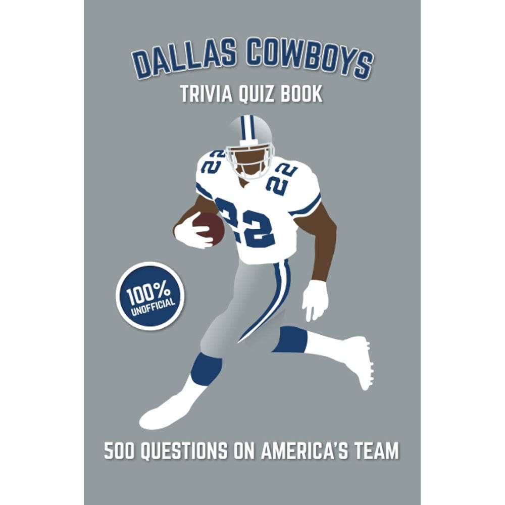 Livro de perguntas e respostas sobre curiosidades Dallas Cowboys com 500 perguntas (esportes)