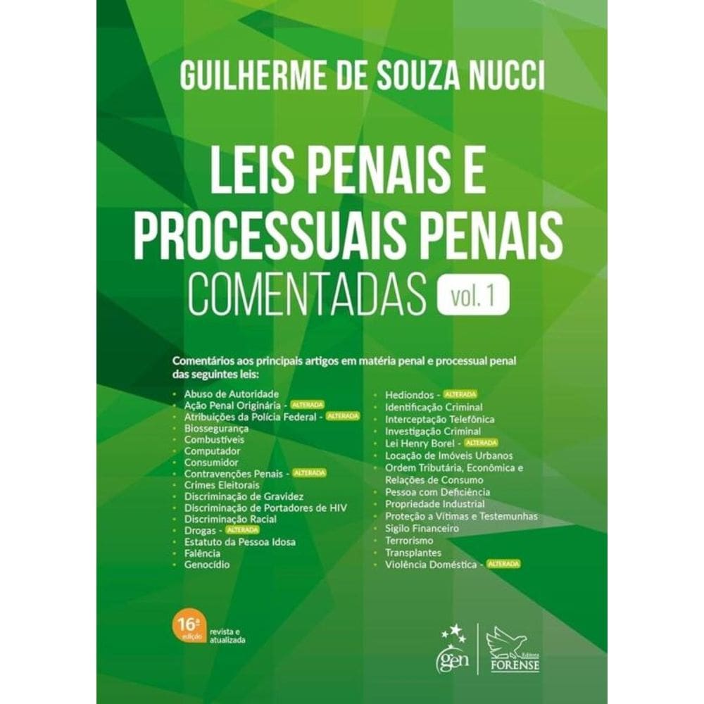 Leis Penais e Processuais Penais Comentadas - Vol. 1 - 16Ed/25