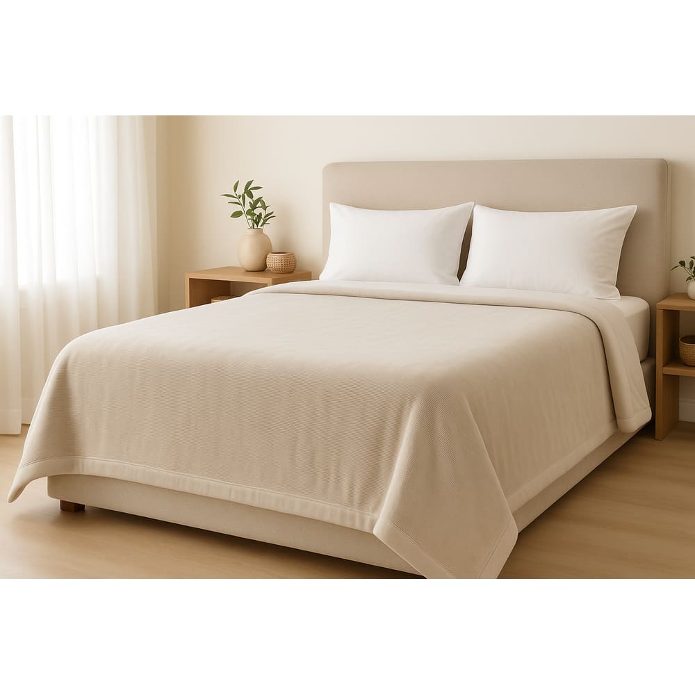 Cobertor Sollievo Casal Dupla Face 350g/m² Kacyumara - Off White