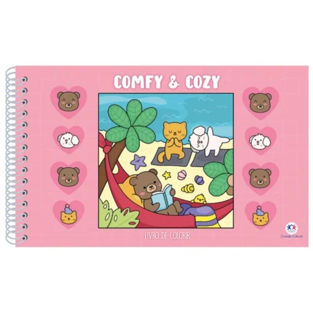 Livro para Colorir Comfy and Cozy Pink - Ciranda Cultural