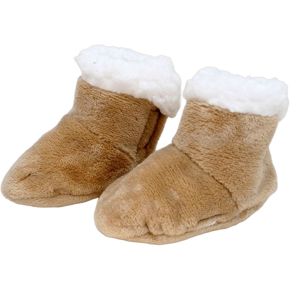 Pantufas Sapatinho Inverno Marrom Para Bebê De 0 a 12 Meses