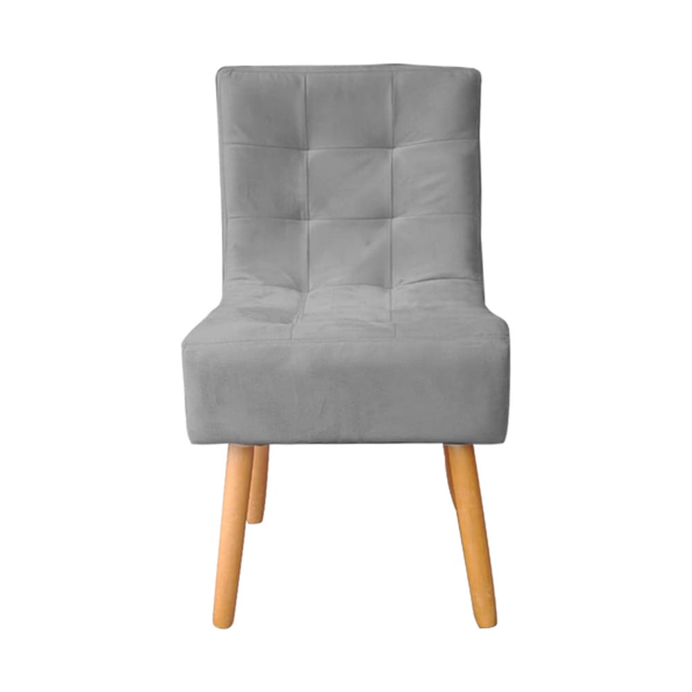 Cadeira Poltrona Sala de Jantar Penteadeira Reforçada Decorativa Liz Suede