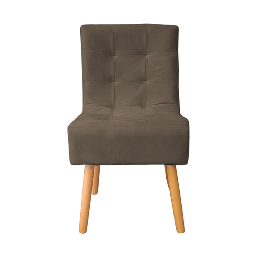 Cadeira Poltrona Sala de Jantar Penteadeira Reforçada Decorativa Liz Suede