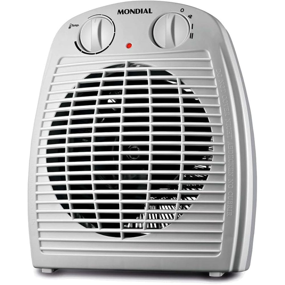 Aquecedor De Ar Portátil A-08 Cinza Mondial 220v