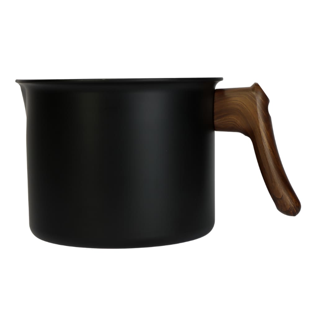 Leiteira Caneca Fervedor Aluminio Ceramica Inducao Mimo Style Black