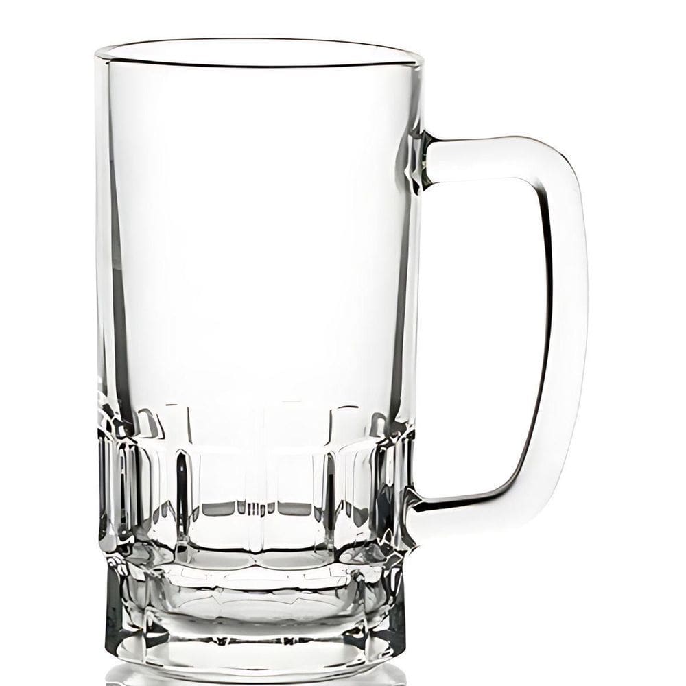 Caneca Chopp Vidro Resistente 360Ml Bar Casa Transparente
