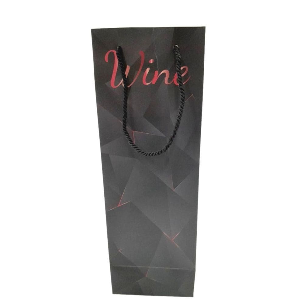 Sacola de Presente Para Vinhos Vermelho - Quanhe