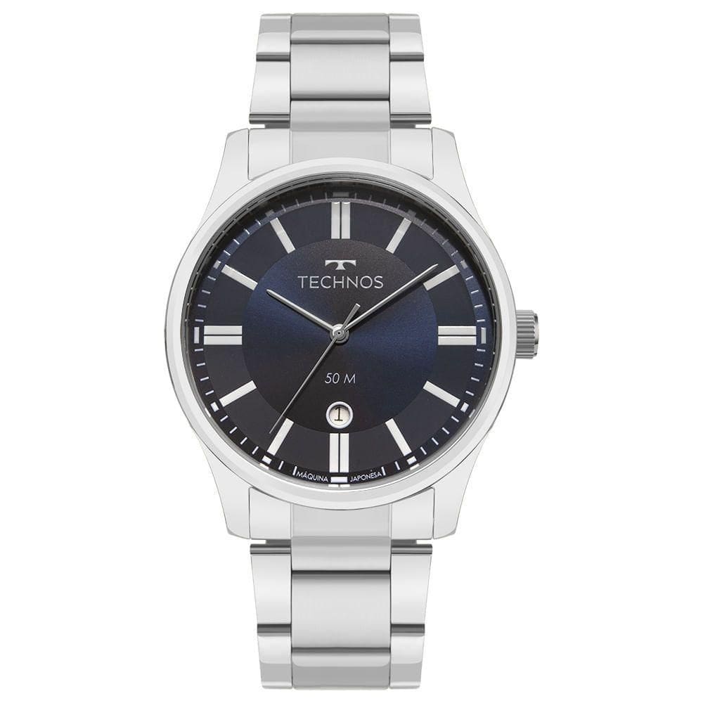 Relógio Technos Masculino Steel Prata - 2115tzz/1a