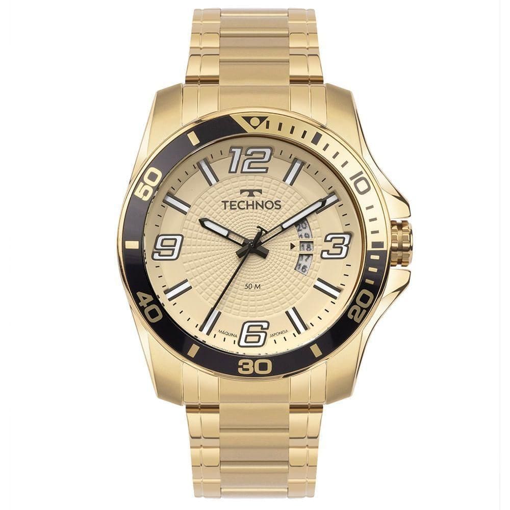 Relógio Technos Masculino Racer Dourado - 2117lfo/1x