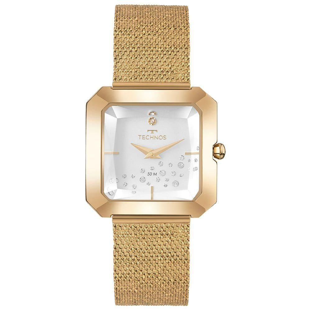 Relógio Technos Feminino Crystal Dourado - Vx50as/1k