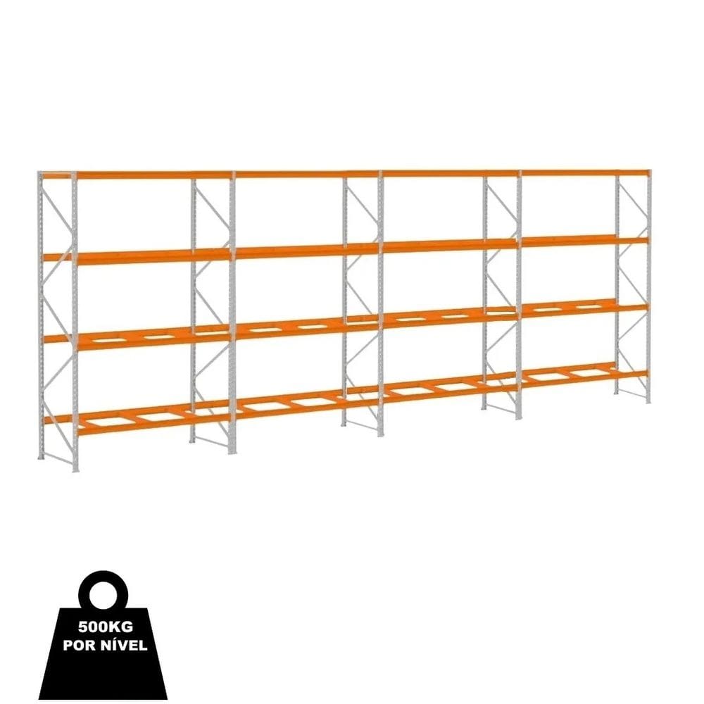 Mini Porta Pallet 500kg 1 Inicial 3 Continuações 7,45m Comprimento 3,00m x 1,80m x 80cm